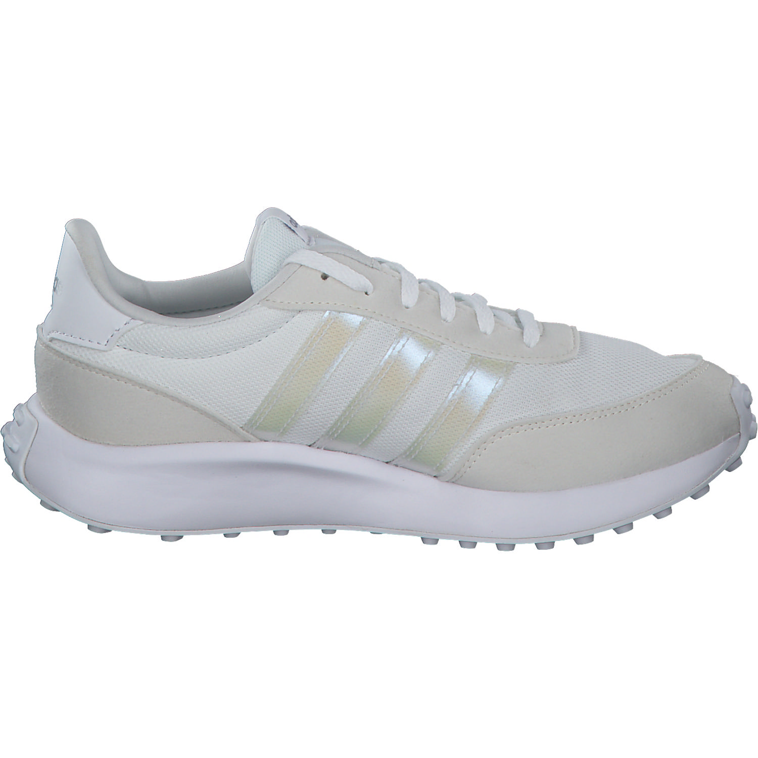 Adidas Run 70s K, Sneakers Low, Damen, ftwr white/silver met./core bl