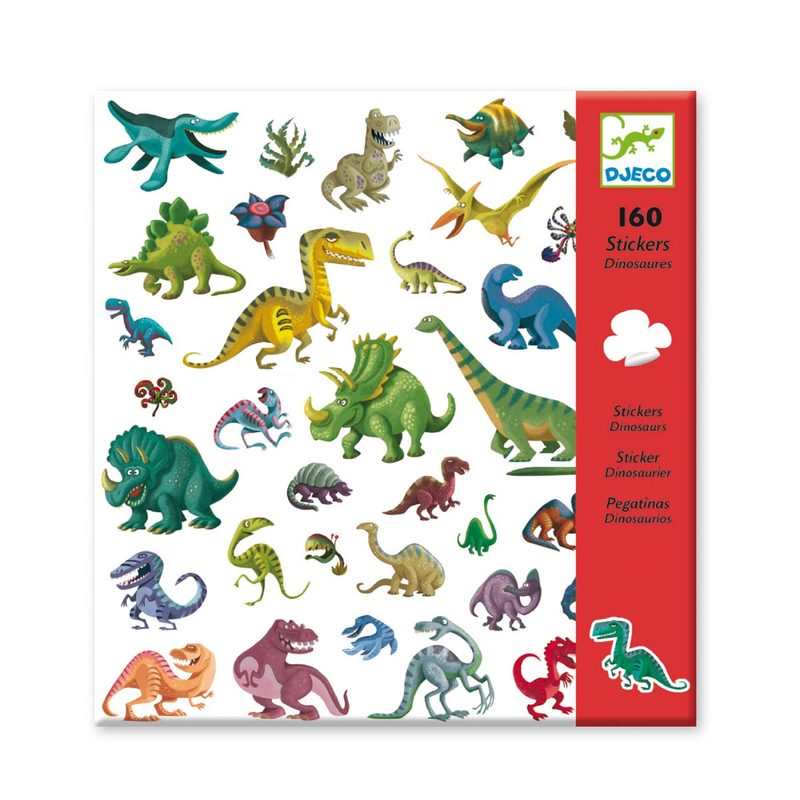 160 stickers dinosaures Djeco