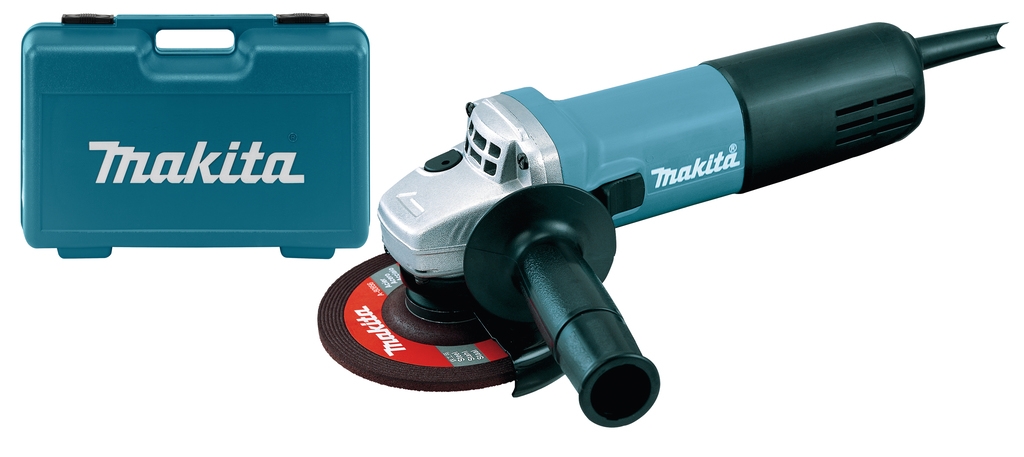 Amoladora angular Makita 9558HNRGK de 230 V y 125 mm con maletín.