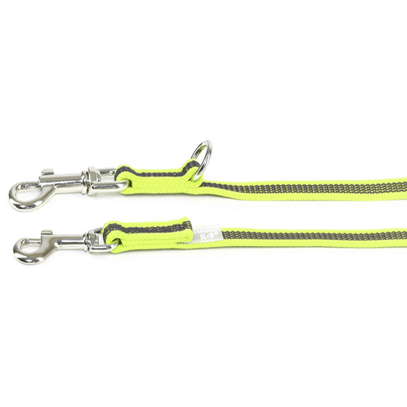JULIUS-K9 Hundeleinen JULIUS-K9 Führleine verstärkt 14mm neon gelb