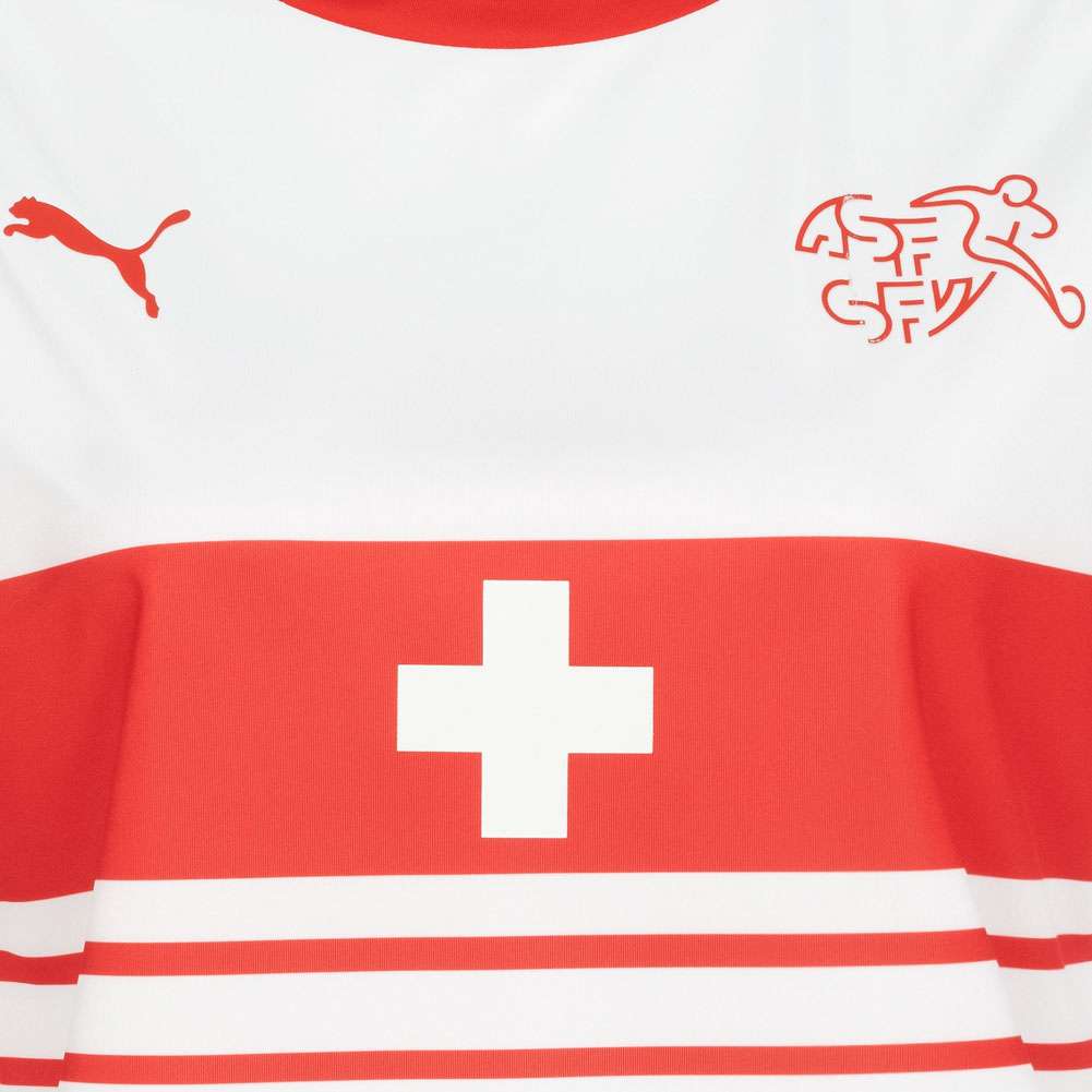 Schweiz PUMA Damen Auswärts Langarm Trikot 750170-02