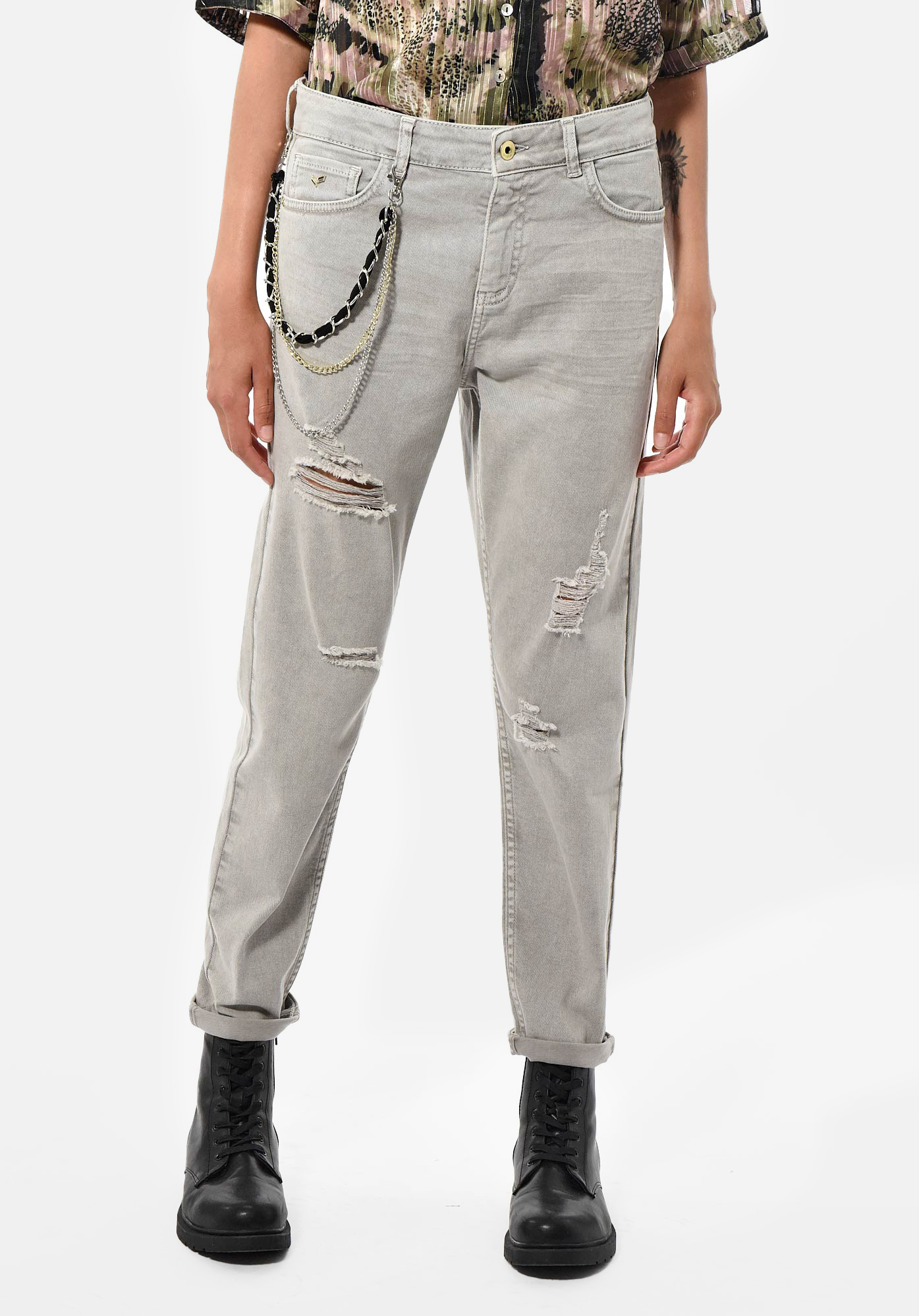 EMI    Jean boyfriend Femme