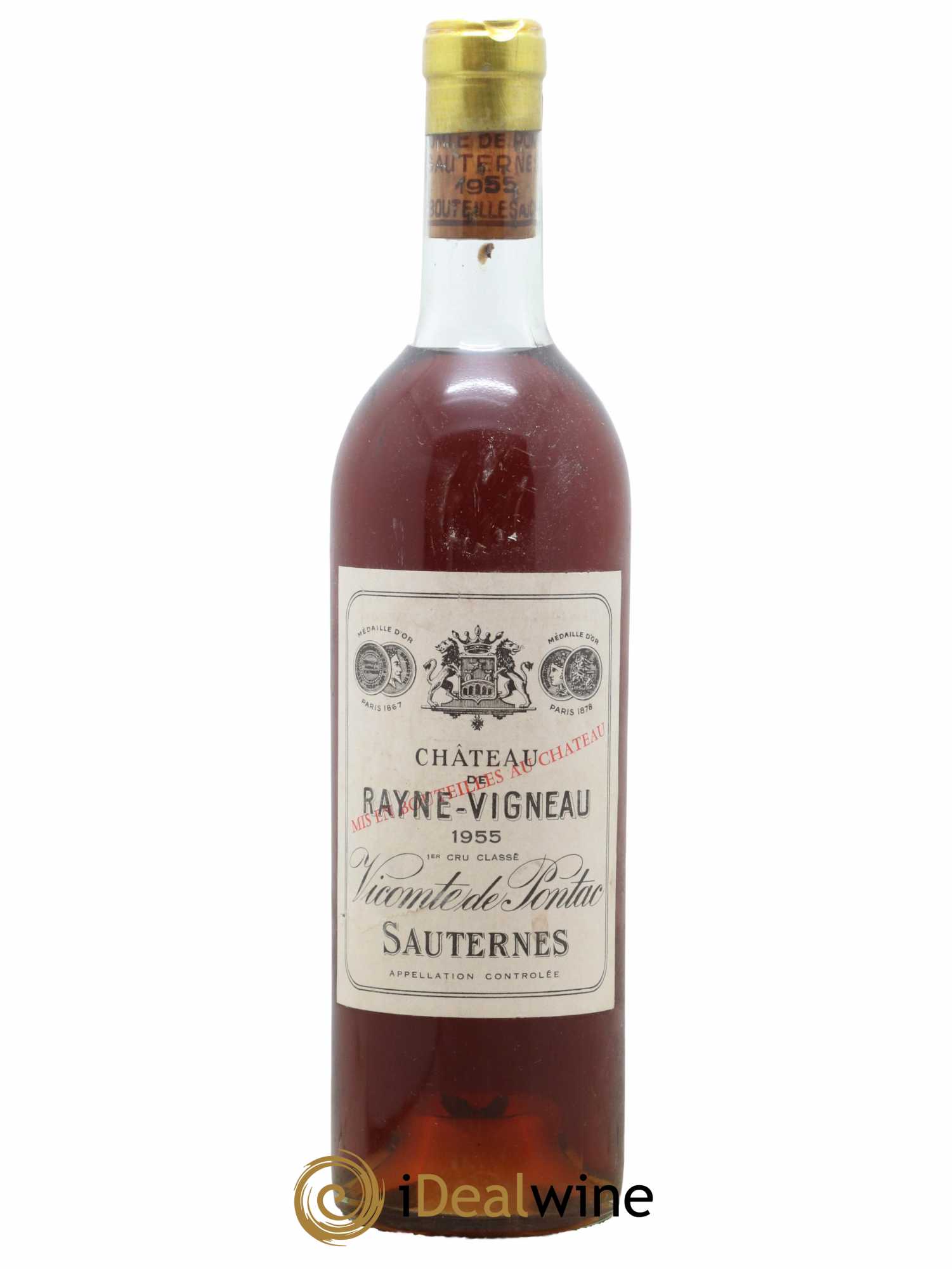 Château de Rayne Vigneau 1er Grand Cru Classé  1955 - Lot de 1 Bouteille