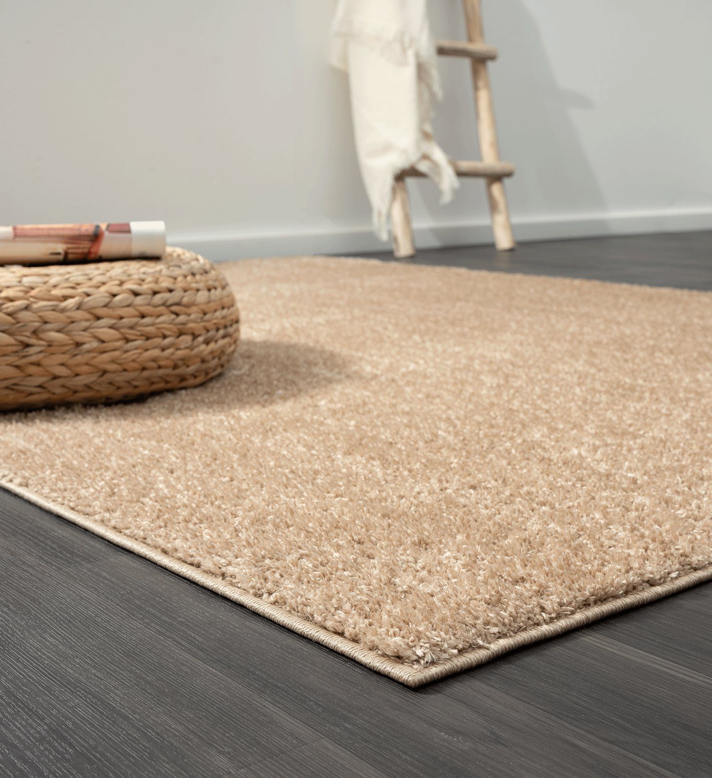 Hochflor-Teppich Renton Moderner Flauschiger Teppich, the carpet, Rechteck, Höhe: 25 mm, Wohnzimmer, Schlafzimmer, Kinderzimmer, besonder weich, waschbar