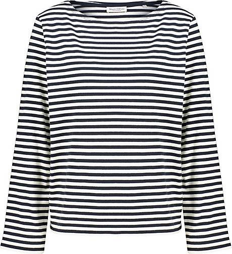 Marc O'Polo Damen Langarmshirt HEAVY JERSEY aus Bio-Baumwolle Loose Fit