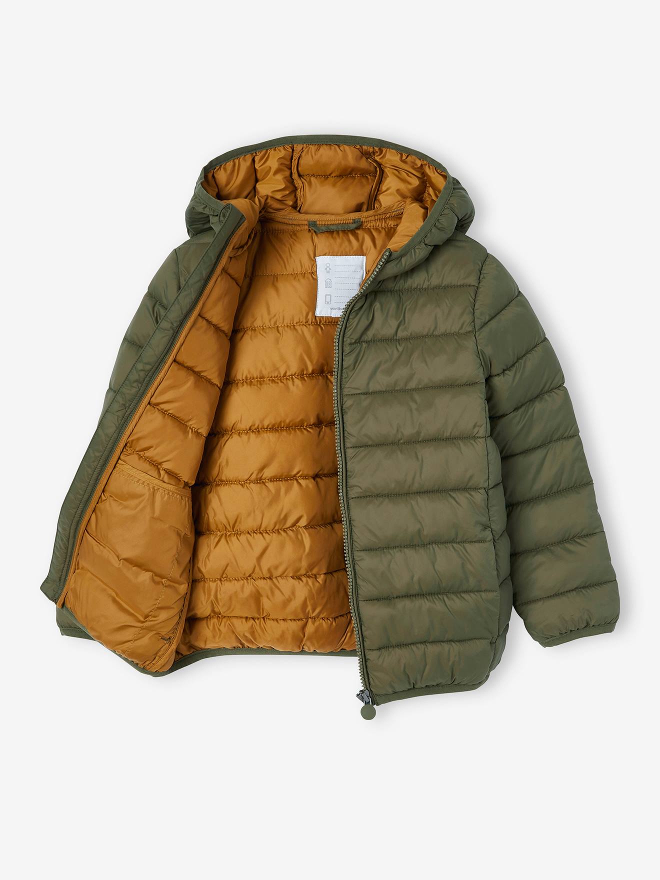 Vertbaudet Jungen Light-Steppjacke mit Wattierung aus Recycling-Polyester - dunkelgrau
