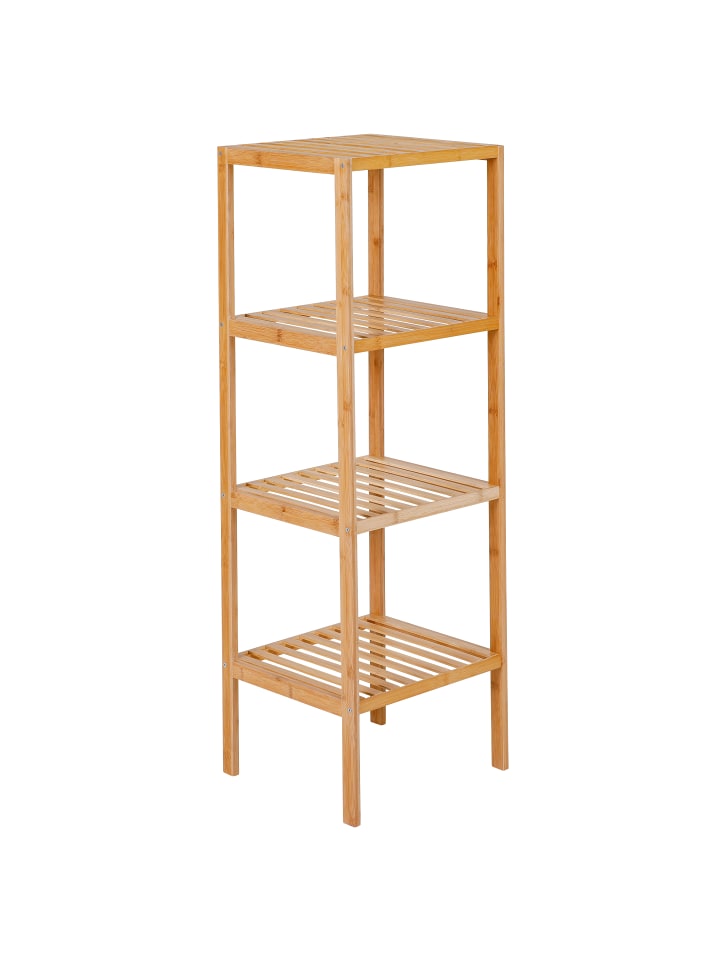 axentia Bambusregal, 4 Ablagen, natur günstig kaufen onesize