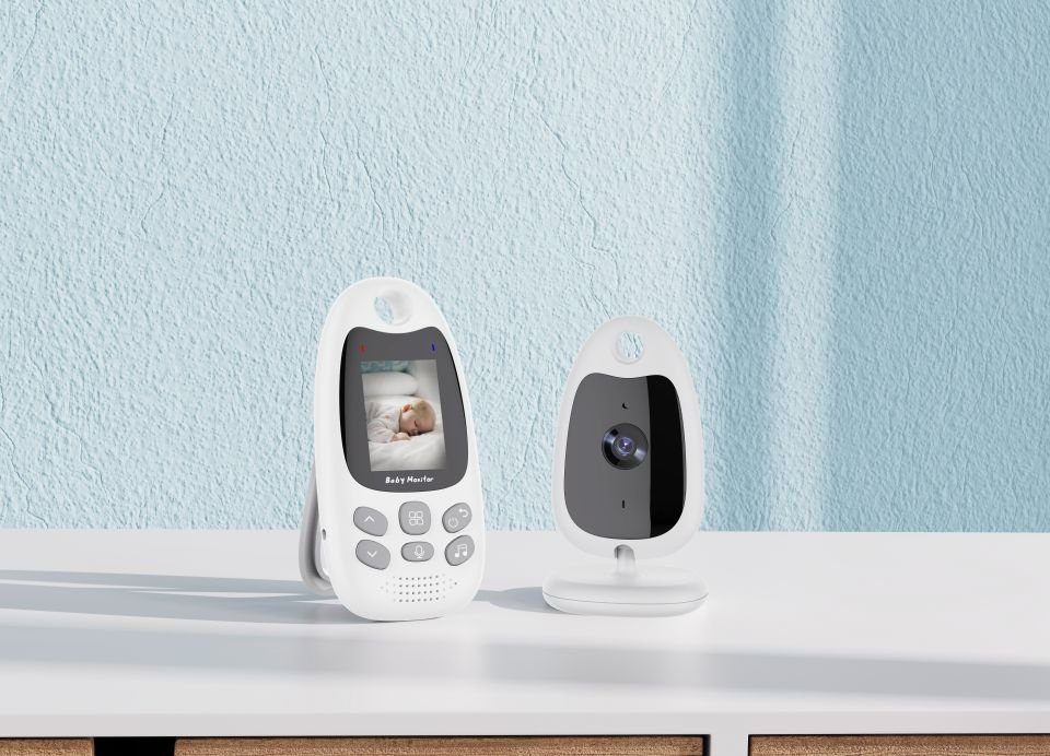 Ciskotu Video-Babyphone Babyphone mit Kamera, Nachtsicht, Temperaturanzeige, Schlaflieder