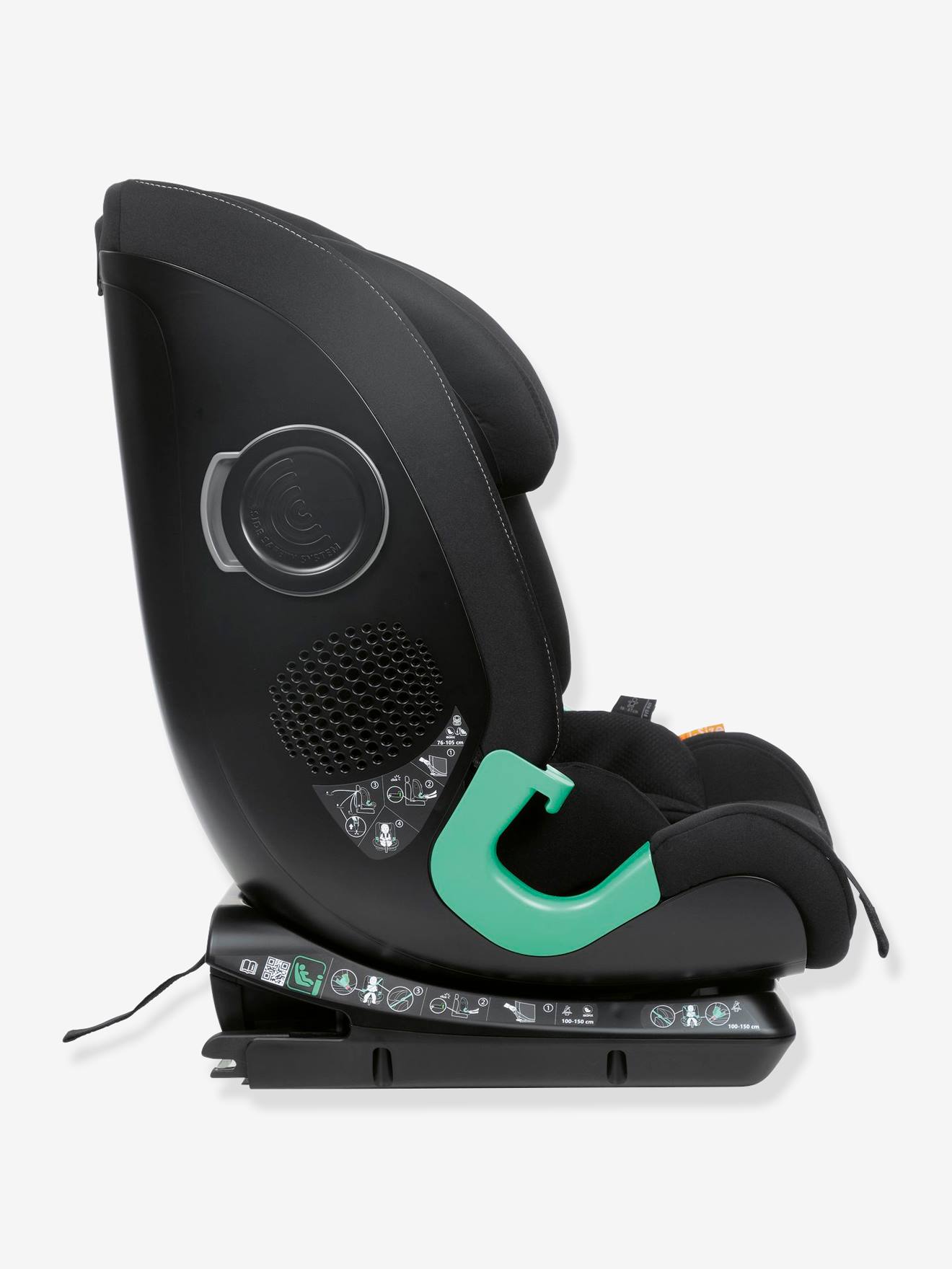 Siège-auto CHICCO MySeat i-Size 76 à 150 cm, équivalence groupe 1/2/3 noir (black)