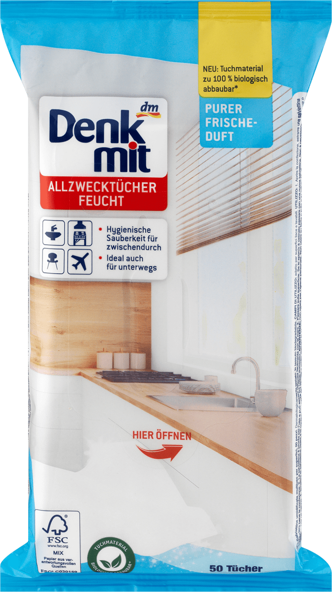 Feuchte Allzwecktücher Pure Frische, 50 St