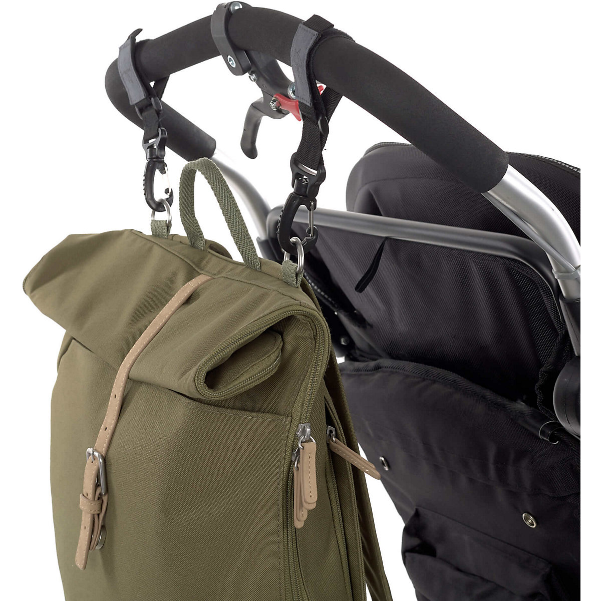 Wickelrucksack Rolltop olive, inkl. Zubehör & Wickelunterlage