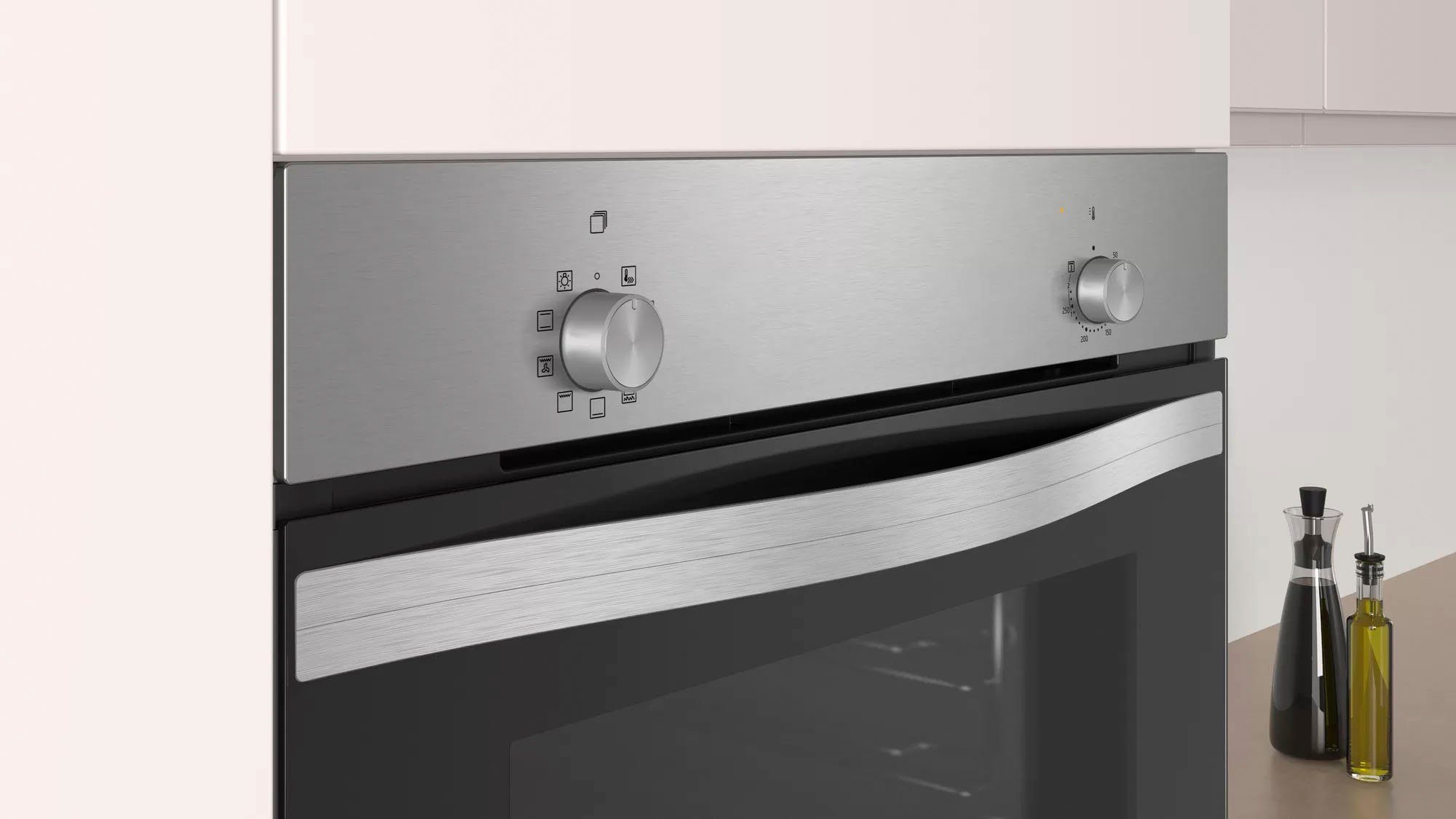 Constructa Einbaubackofen CF3M10052, mit Teleskopauszug nachrüstbar