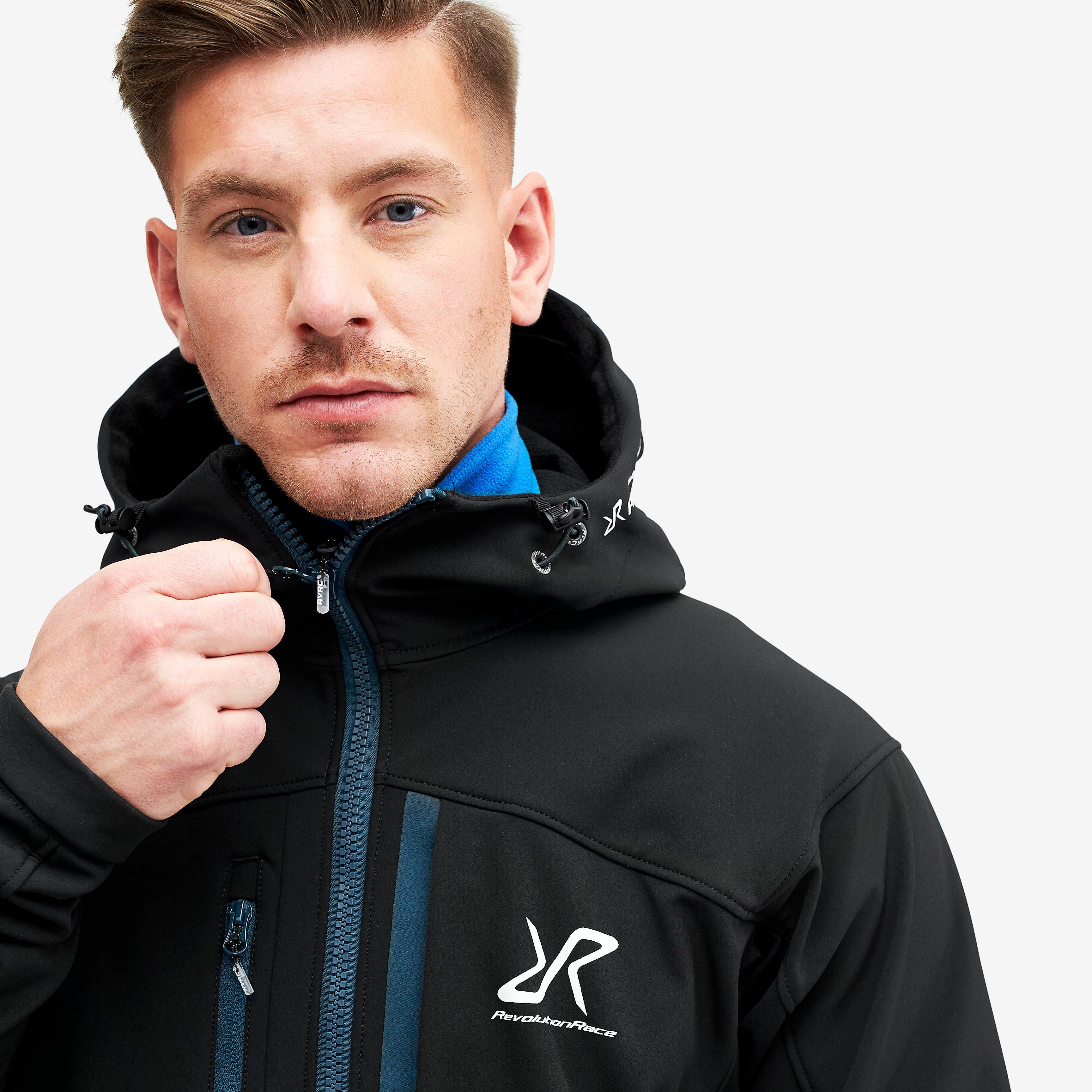 Hiball Jacket Homme Black/Dark Ocean