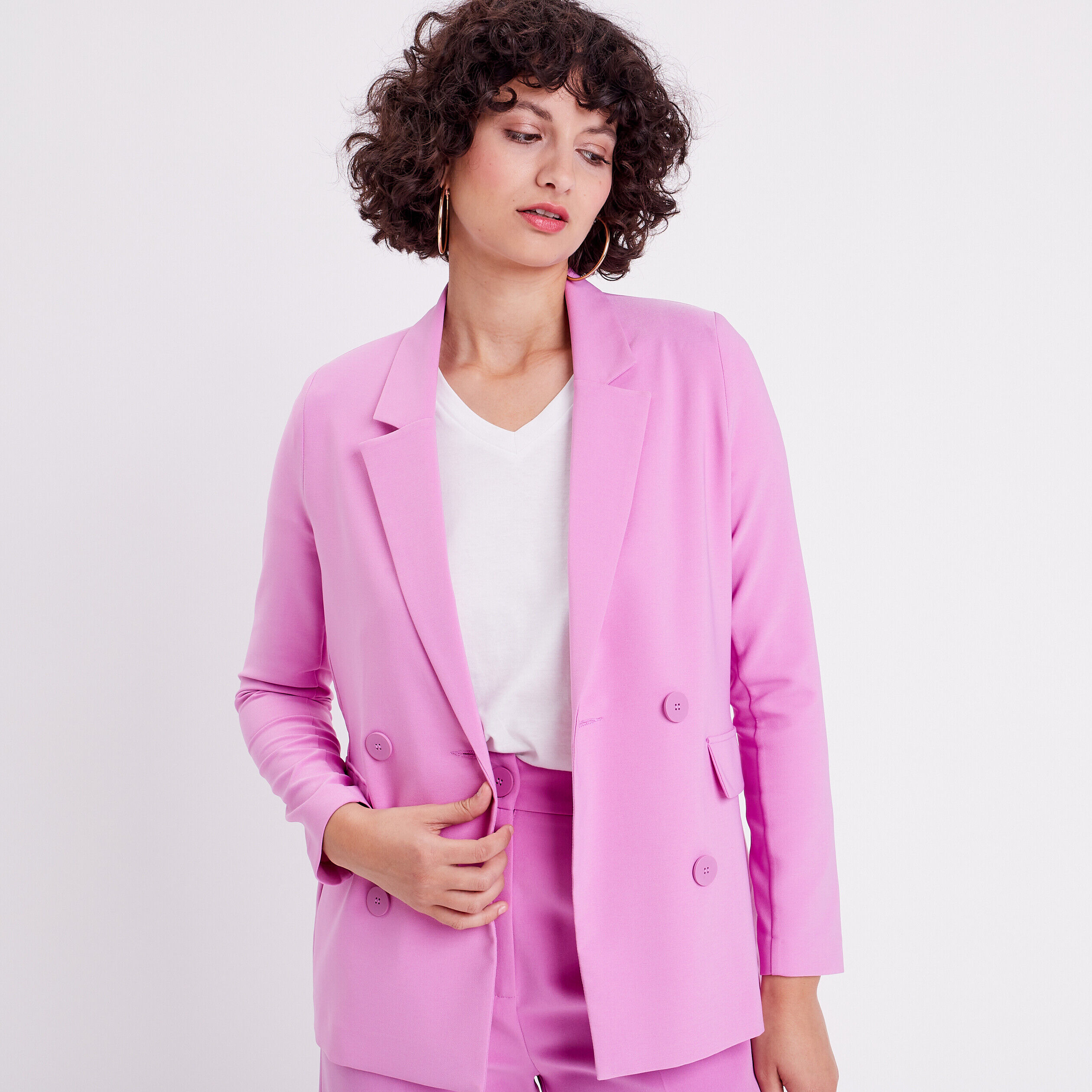 Veste blazer violet femme | Cache Cache