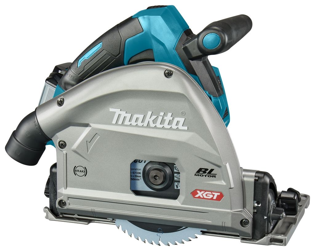 Sierra de inmersión Makita SP001GM101 de 40 V máx., batería de iones de litio de 4,0 Ah, 165 mm, en caja M-Box con transmisor AWS.