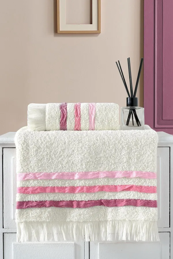 MODALİN  50x90 + 70x140 CM FLORIA 2-TEILIGES BADEHANDTUCH-SET BADE-SET