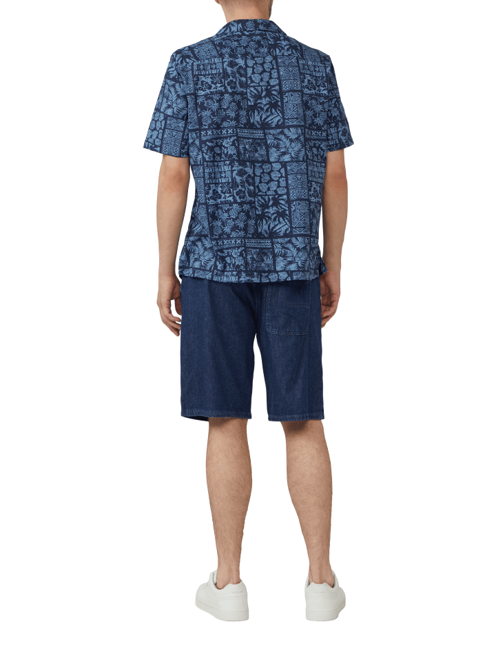 s.Oliver Hemd kurzarm in Blau günstig kaufen