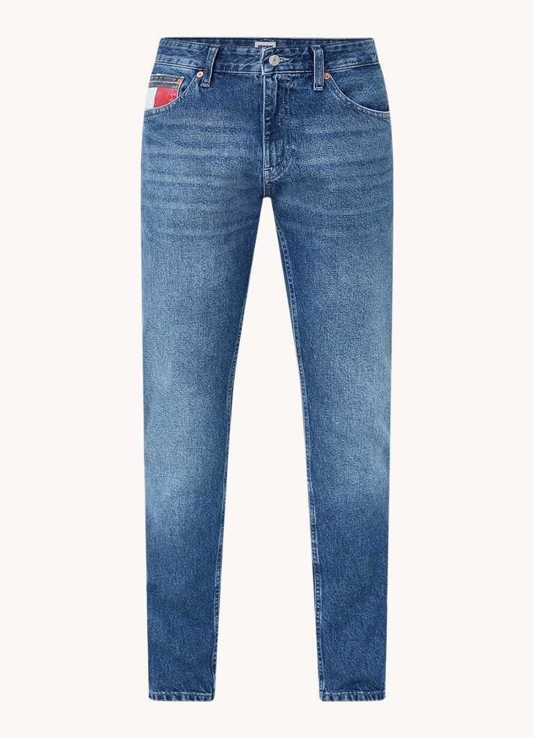 Tommy Hilfiger Scanton -slim fit -farkut, joissa tumma pesu