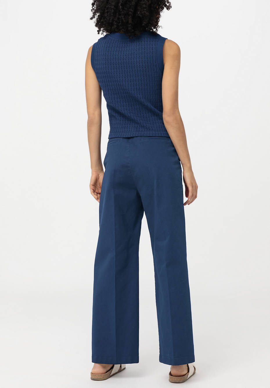 Hose Wide Leg aus Bio-Baumwolle mit Hanf