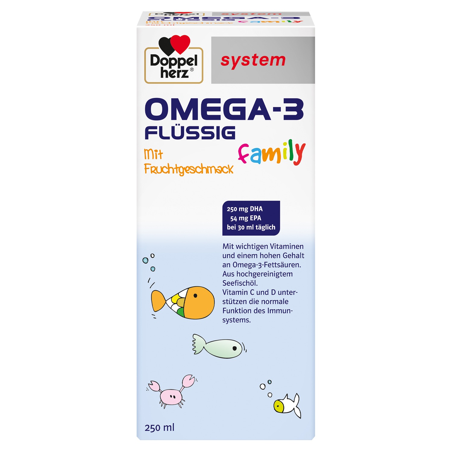 Omega-3 flüssig family system