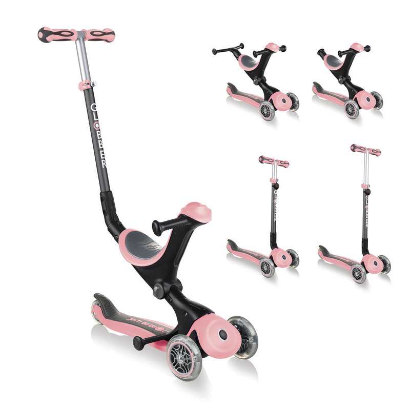 Trottinette Go Up Deluxe Rose pastel Globber