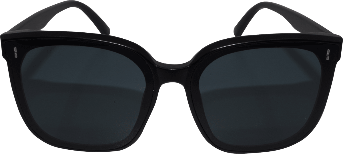 Sonnenbrille Erwachsene schwarz mit dunkel getönten Scheiben, 1 St