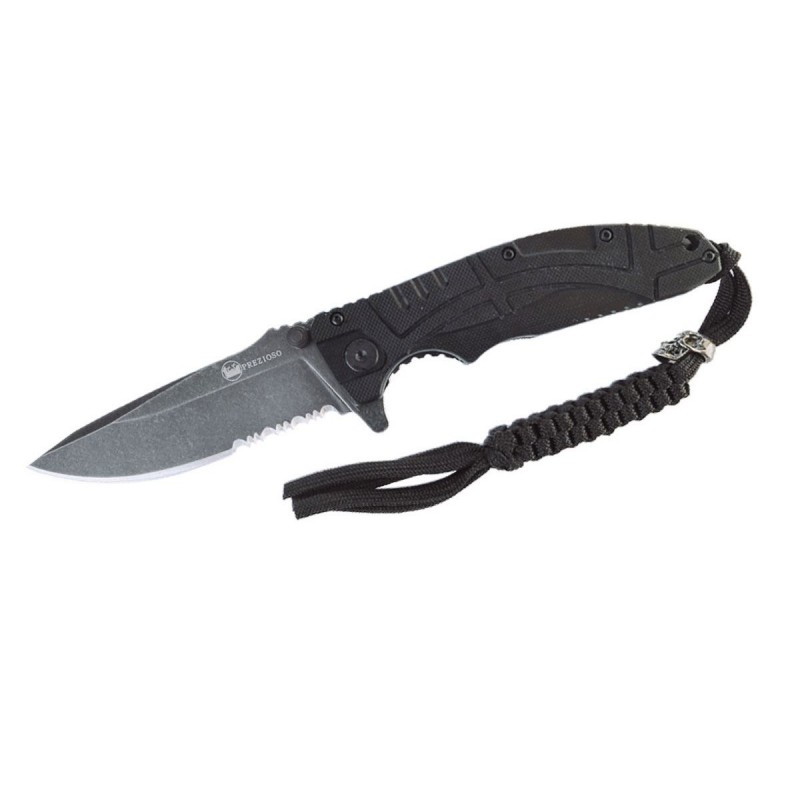 Prezioso - Ferus Total Black Combo Militärmesser
