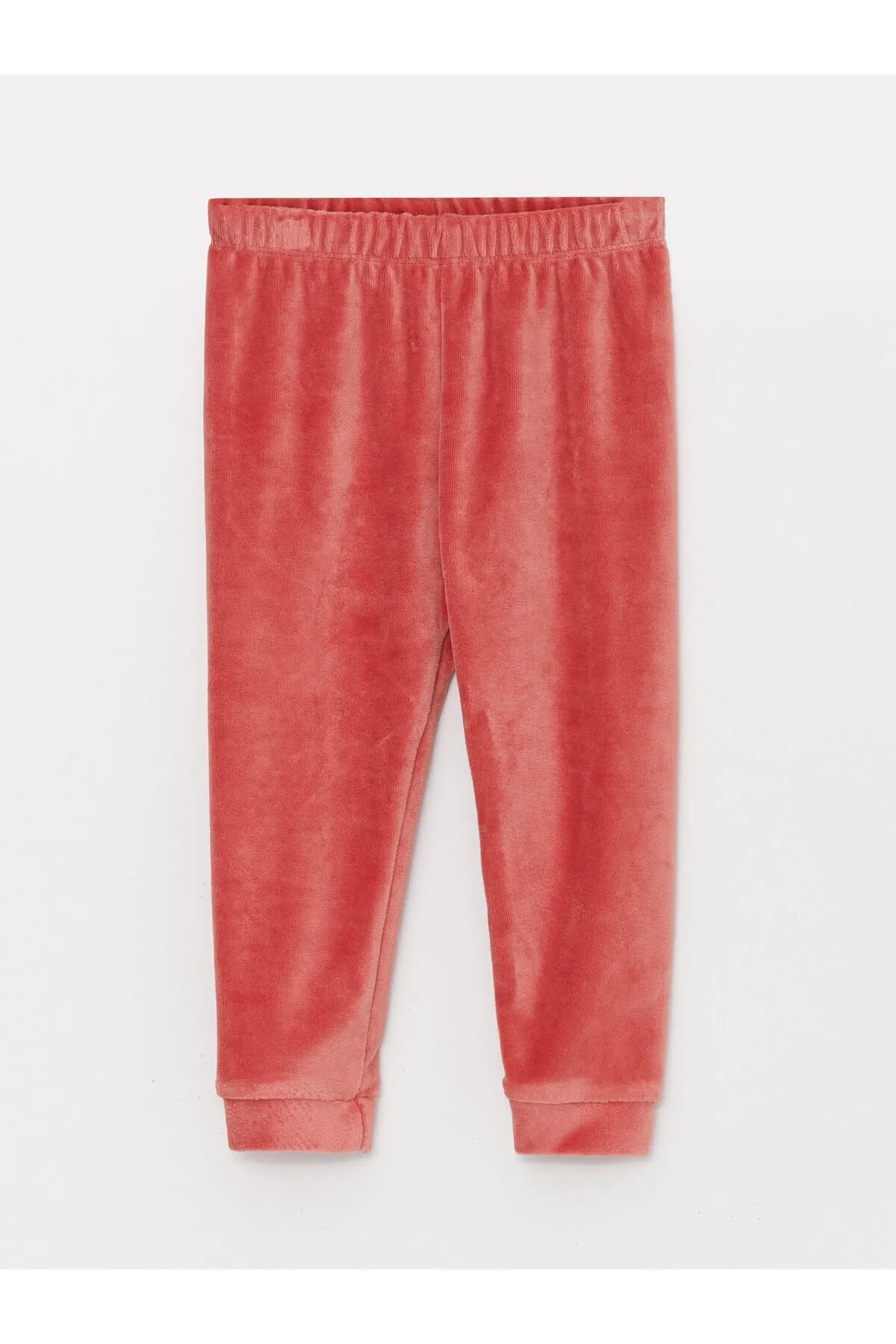 LC Waikiki  Basic-Pyjamahose aus Samt für Mädchen mit elastischem Bund, 2-teilig
