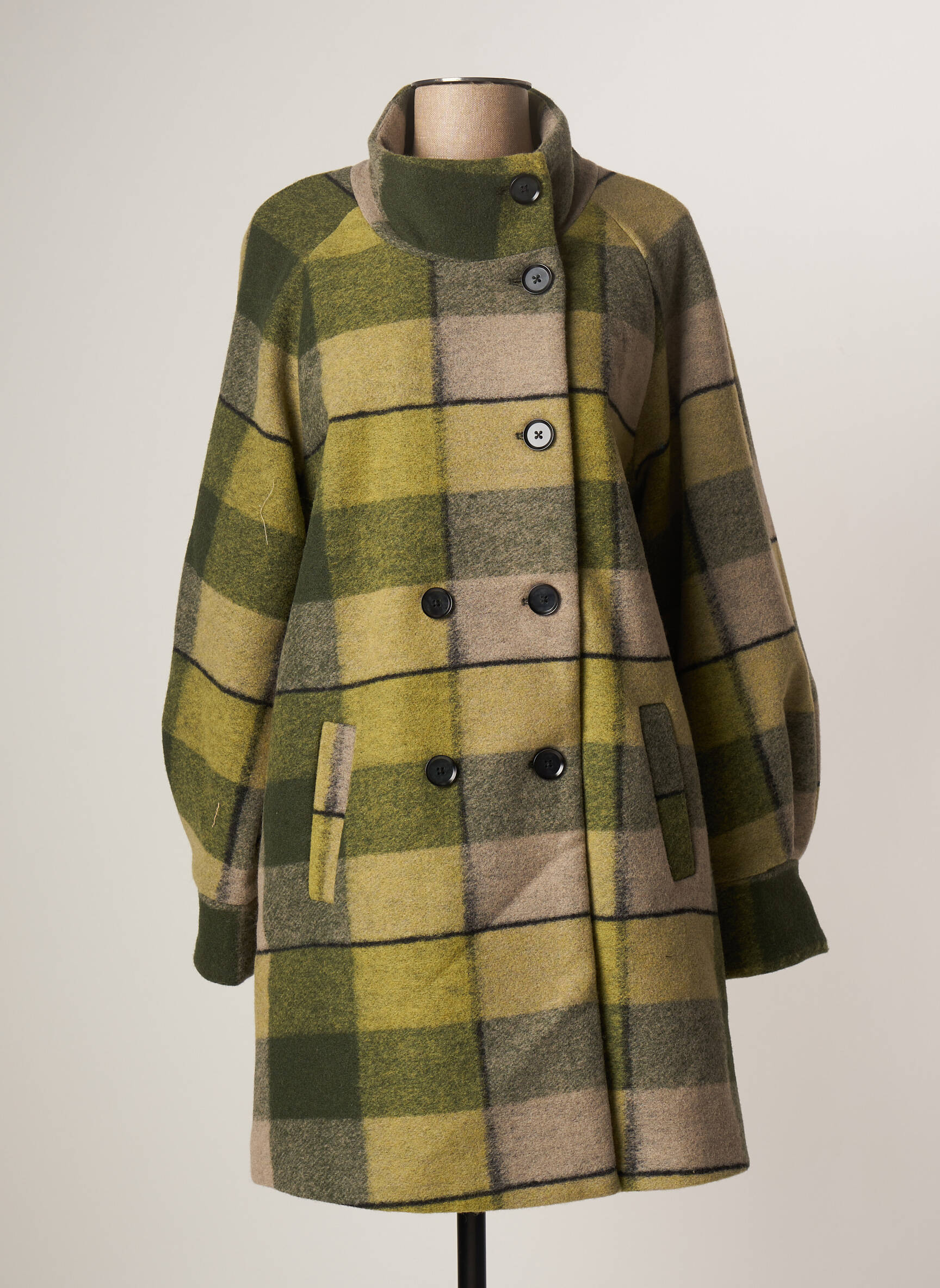 Object Manteaux Longs Femme couleur vert