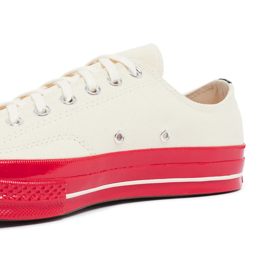 Comme des Garcons Play Sole Chuck 70 Low P1K123-2 / weiss