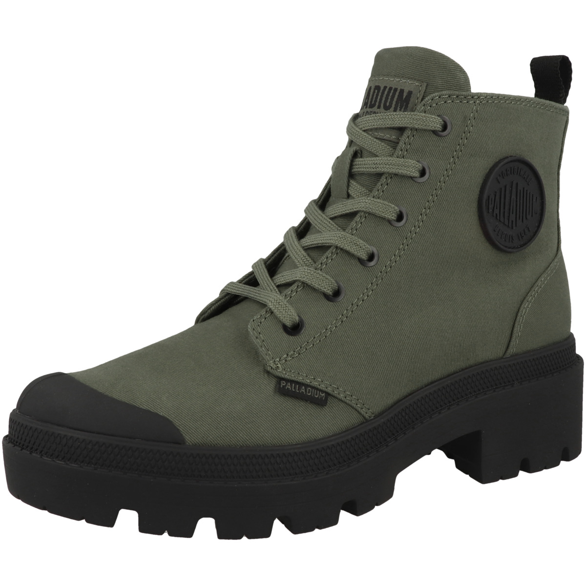 Palladium Pallabase Twill Schnürboots dunkelgruen