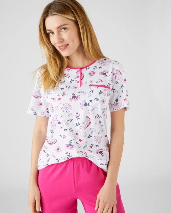 Pyjacourt maille jersey coton peigné