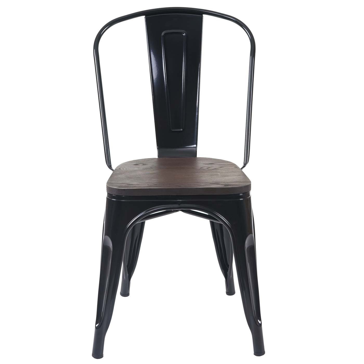 MCW Stapelstuhl MCW-A73-Ho (Set, 4 St), 4er-Set, stapelbar, Querstreben für zusätzliche Stabilität