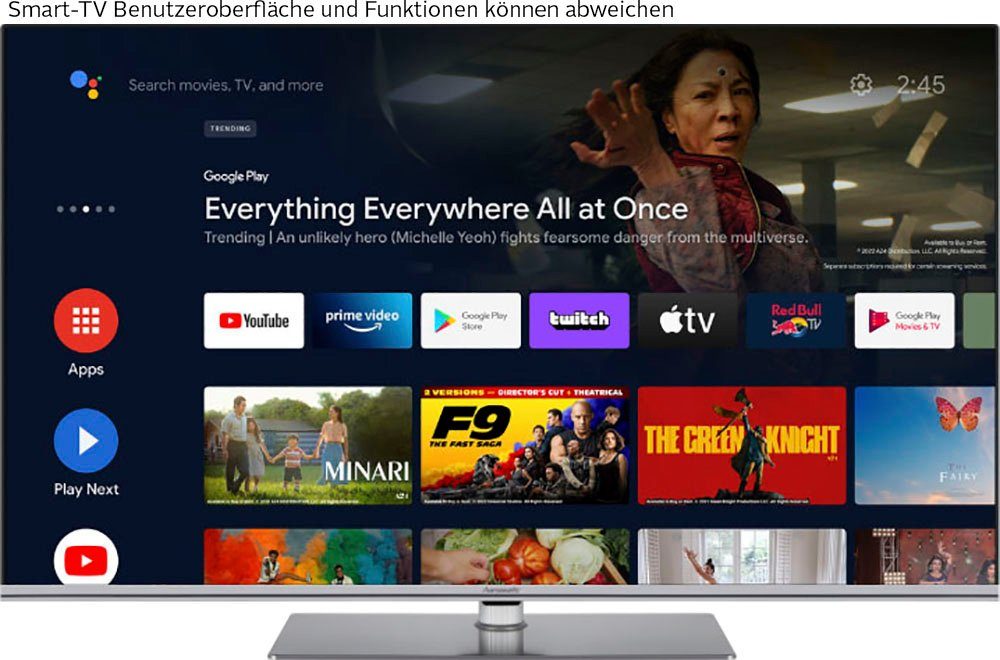 Hanseatic 50Q850UDS QLED-Fernseher (126 cm/50 Zoll, 4K Ultra HD, Android TV, Smart-TV)