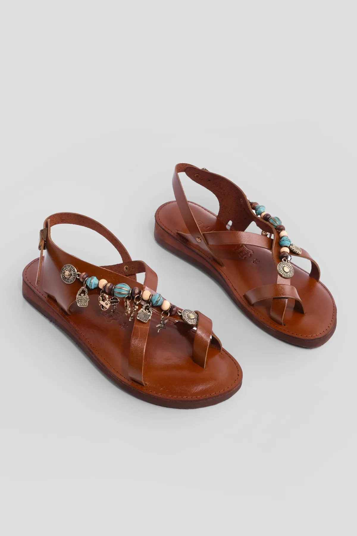 Marjin  Sandalette - Braun - Flacher Absatz