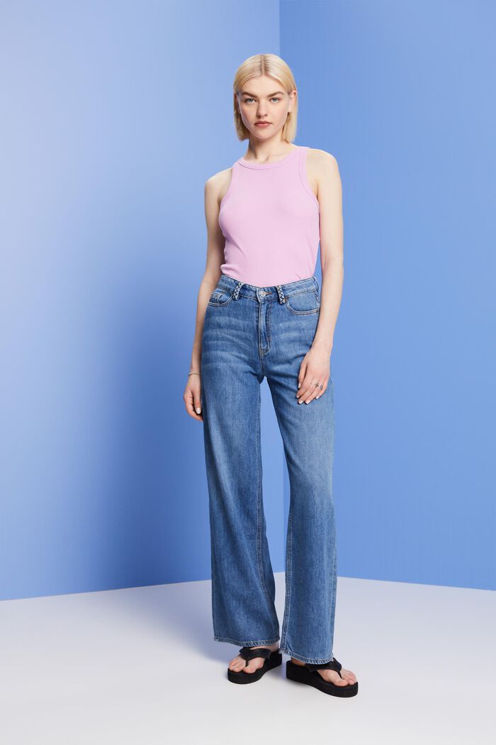 Leichte Wide Leg Jeans