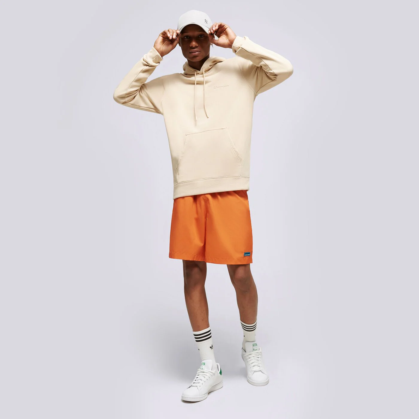 CHAMPION HOODIE HOODED SWEATSHIRT Beige