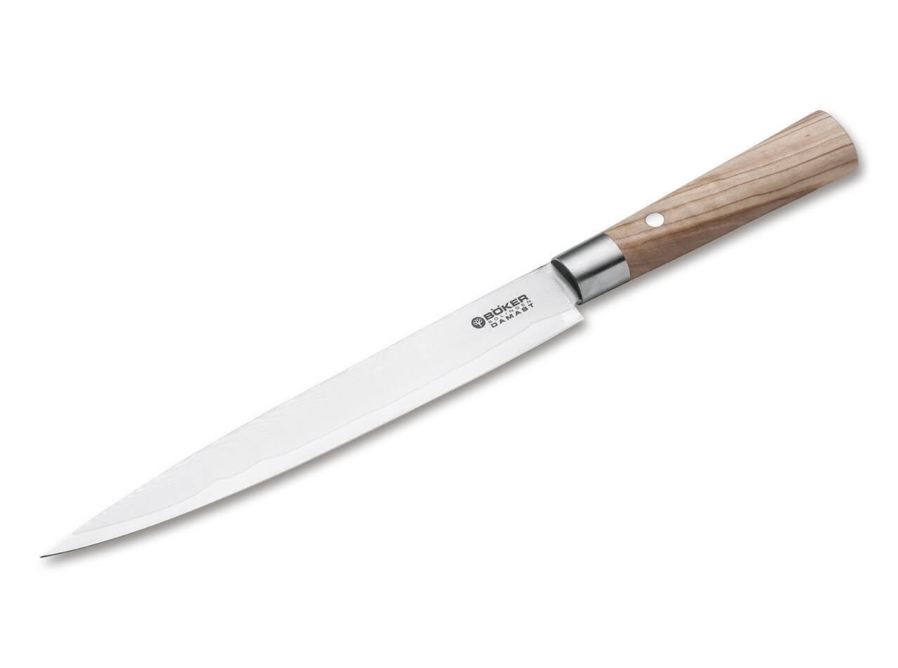 Damast Olive Schinkenmesser