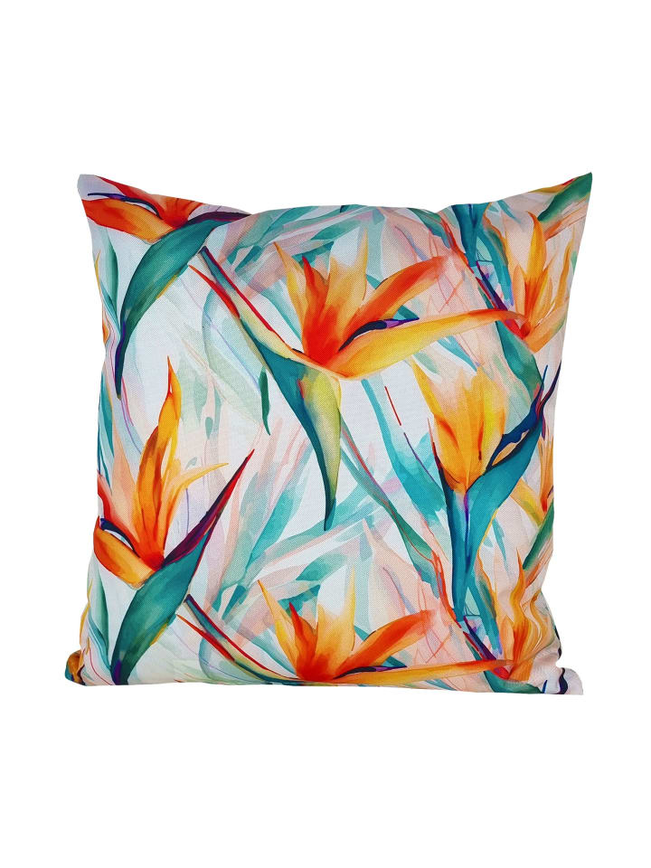 JACK Outdoor Dekokissen Motiv 45x45cm inkl. XXL Füllung in Strelitzia günstig kaufen 45x45 cm