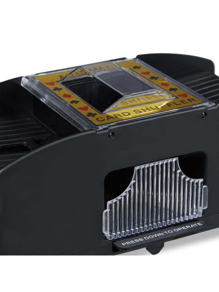 relaxdays Kartenmischmaschine 2 Decks in Schwarz günstig kaufen onesize