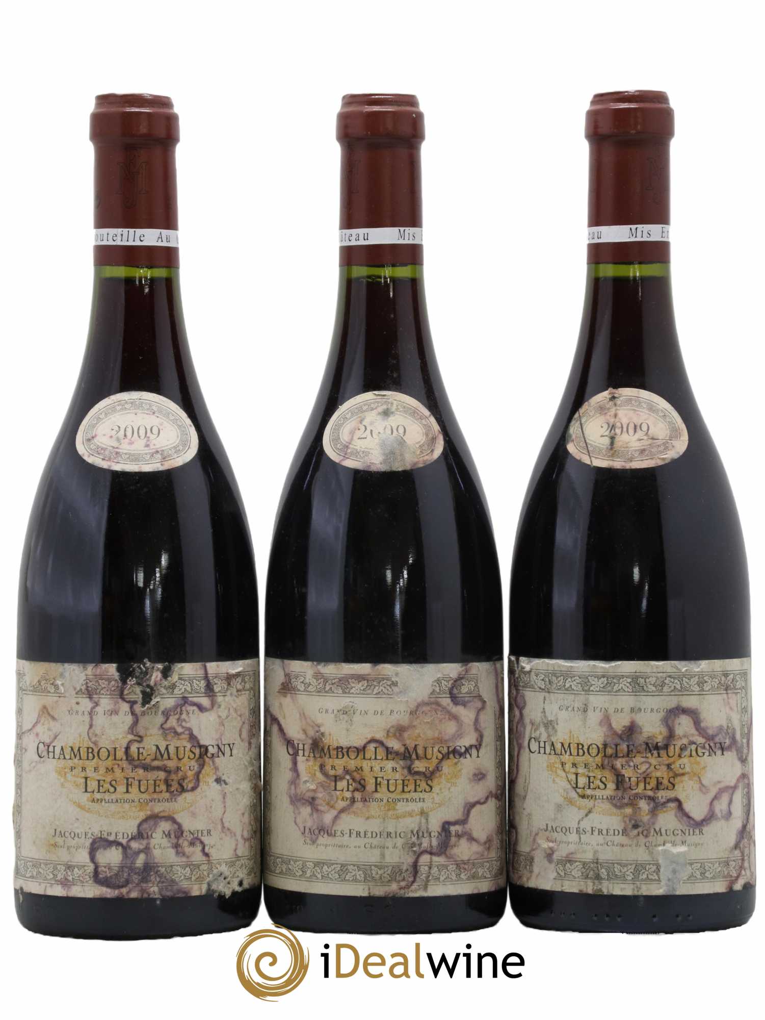 Chambolle-Musigny 1er Cru Les Fuées Jacques-Frédéric Mugnier  2009 - Lot de 3 Bouteilles
