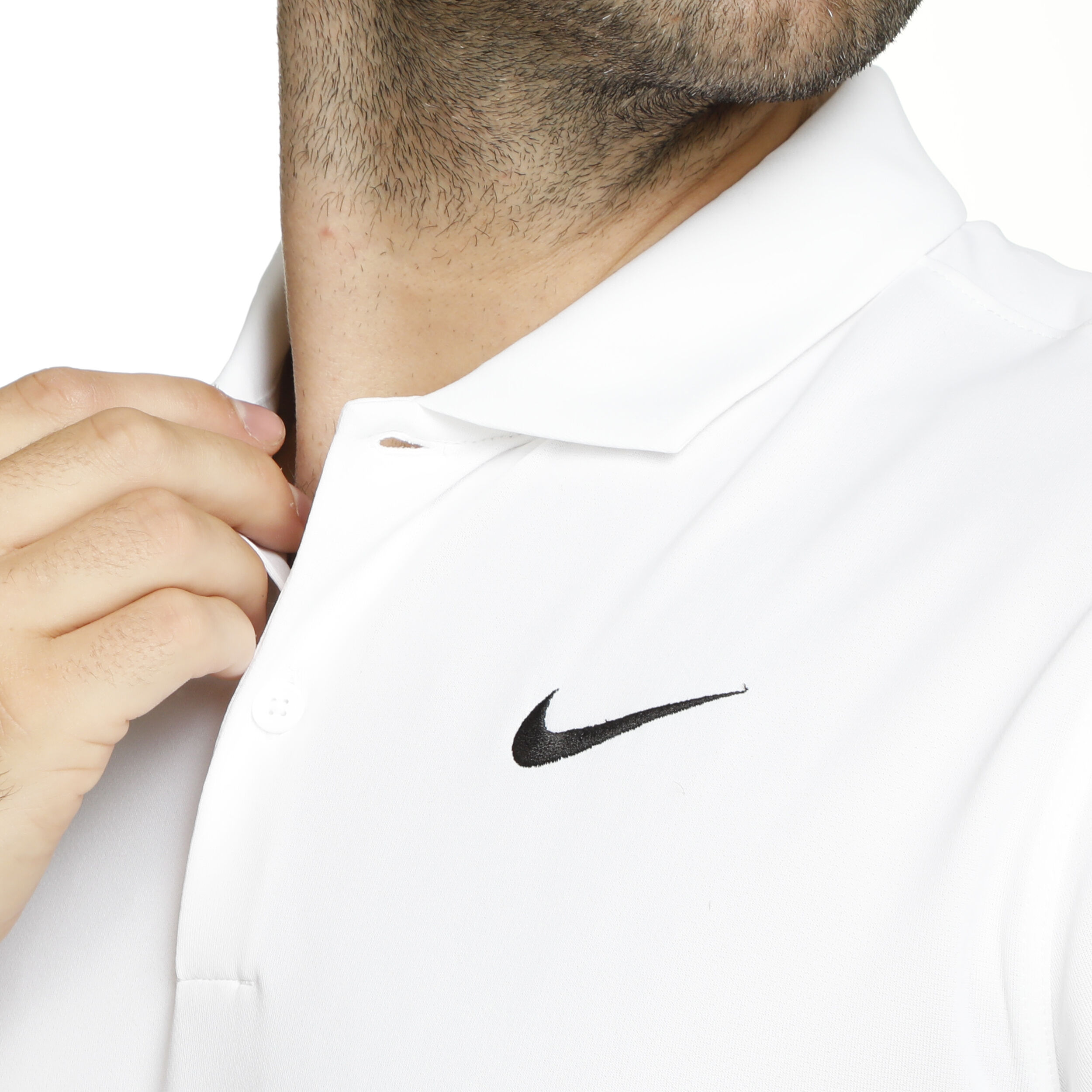 Dri-Fit Solid Polo Herren - Weiß