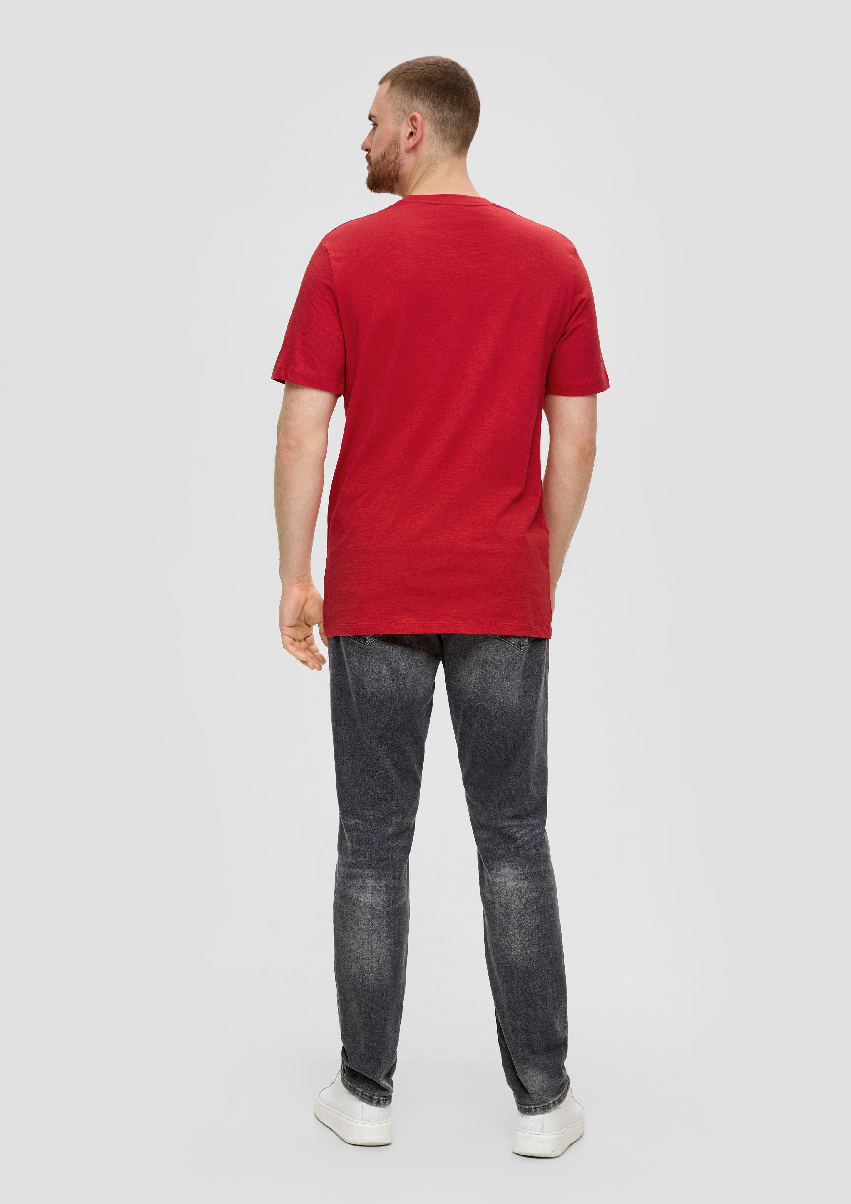 Baumwollshirt mit Flammgarnstruktur  2143321-31D1