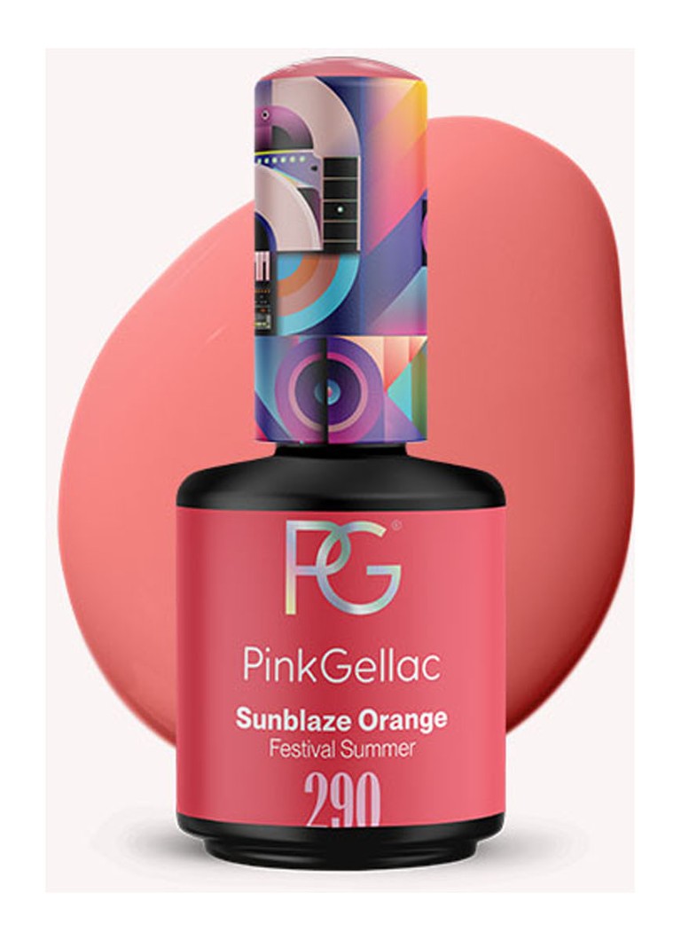 Pink Gellac 290 Sunblaze Orange - lac de unghii hibrid