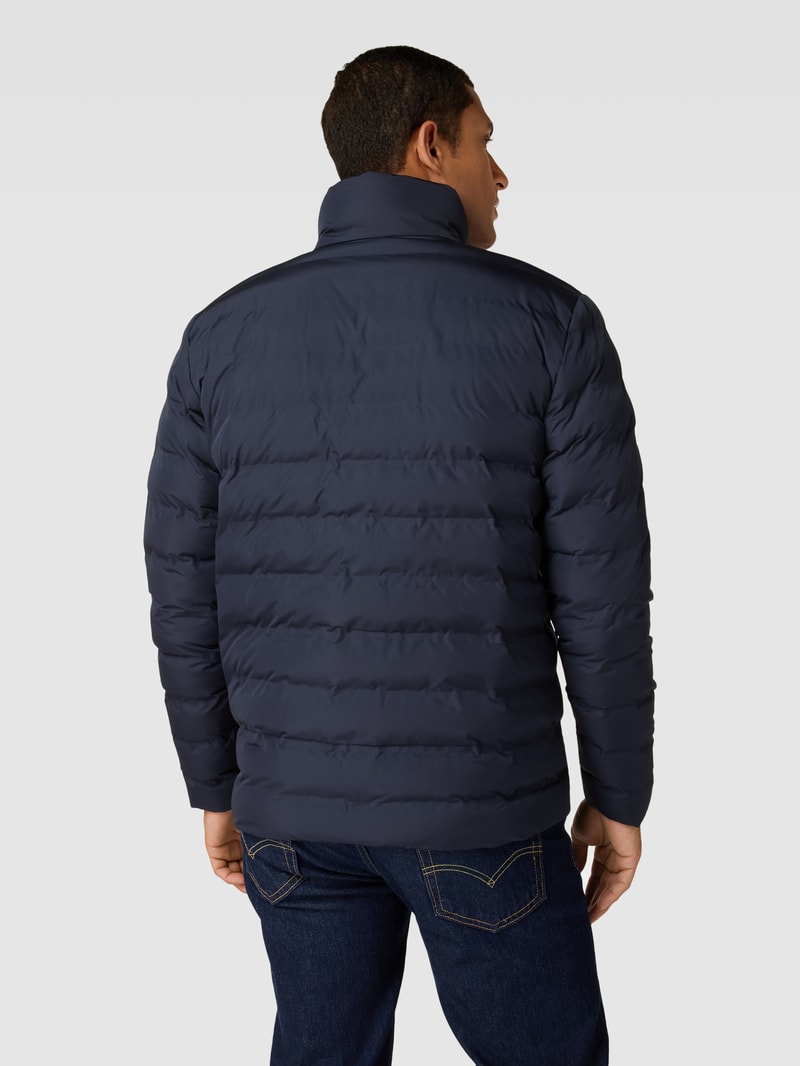 Steppjacke mit Reißverschluss in dunkelblau
