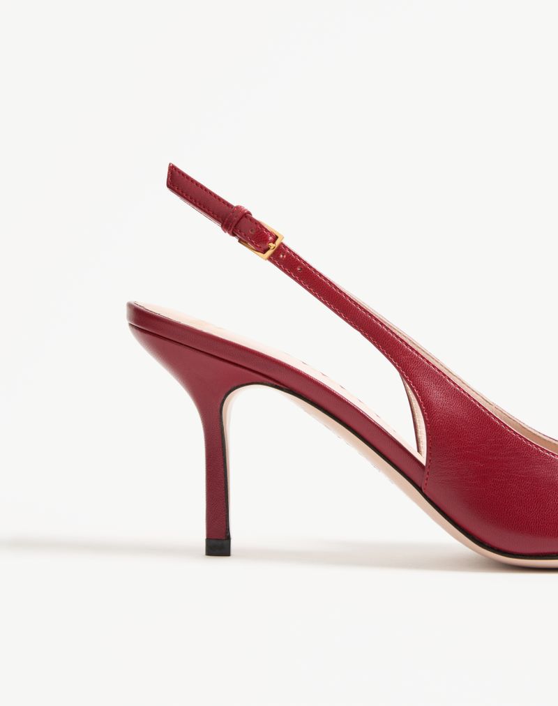 Bepointy 80mm slingback-pumps i laklæder og børnestil