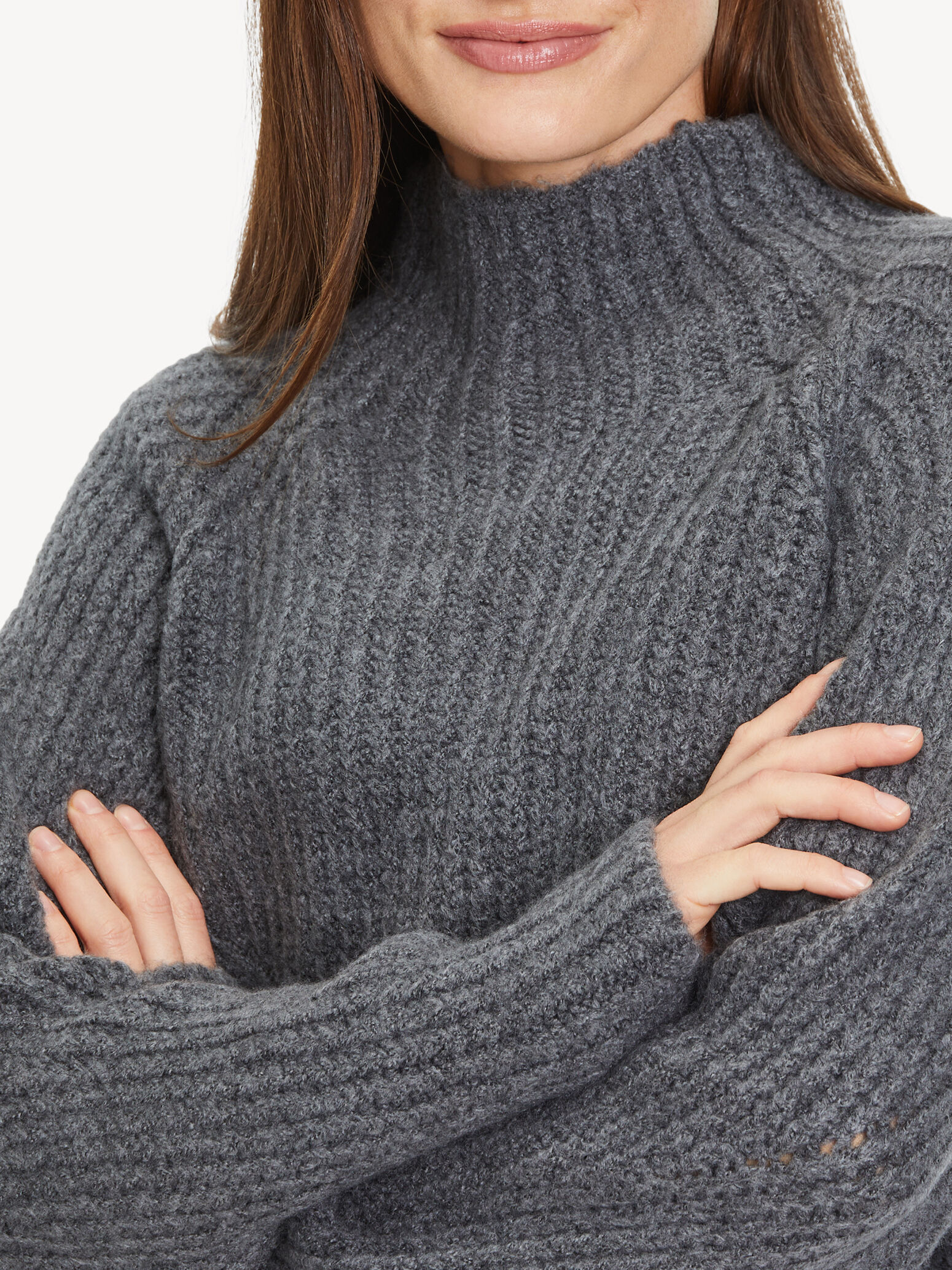 Pull-over en tricot - gris