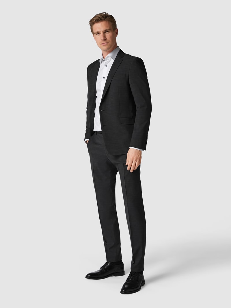 Slim Fit 2-Knopf-Sakko mit Stretch-Anteil 'Flex Cross' in anthrazit