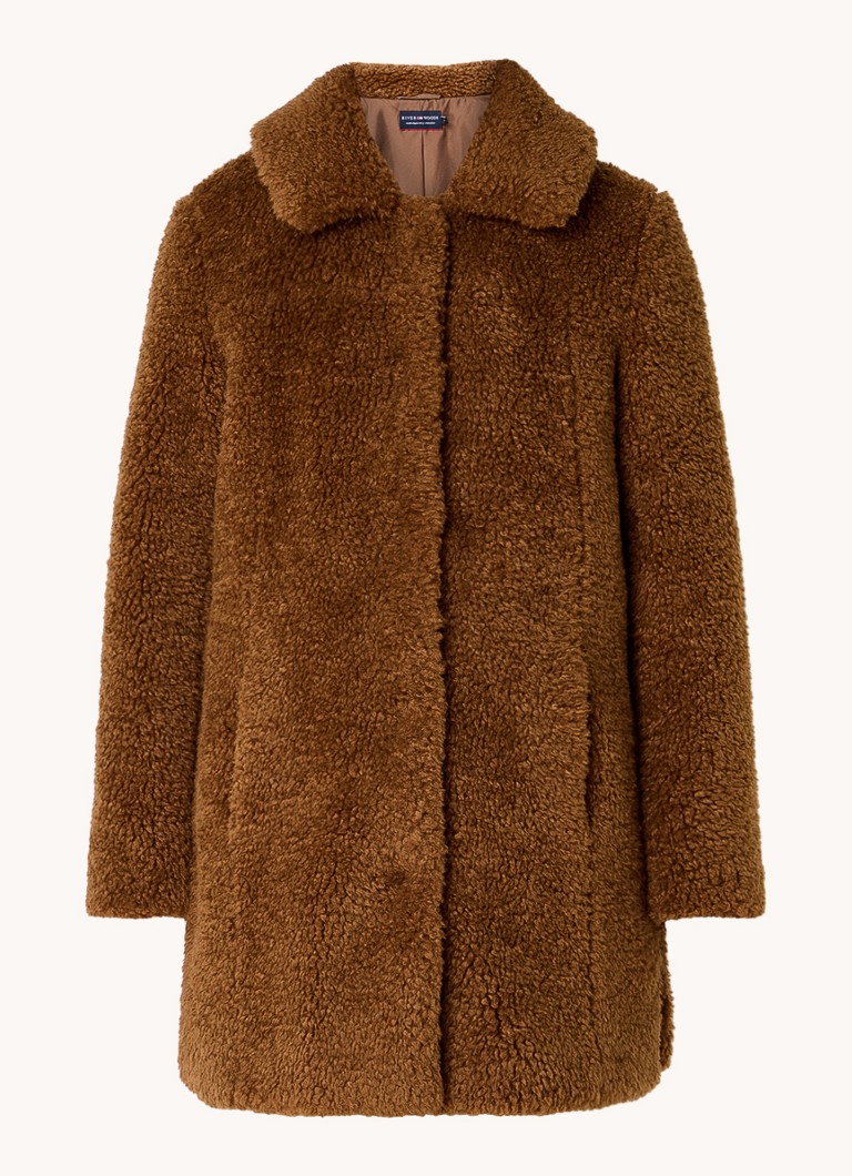 Palton Teddy River Woods cu buzunare laterale