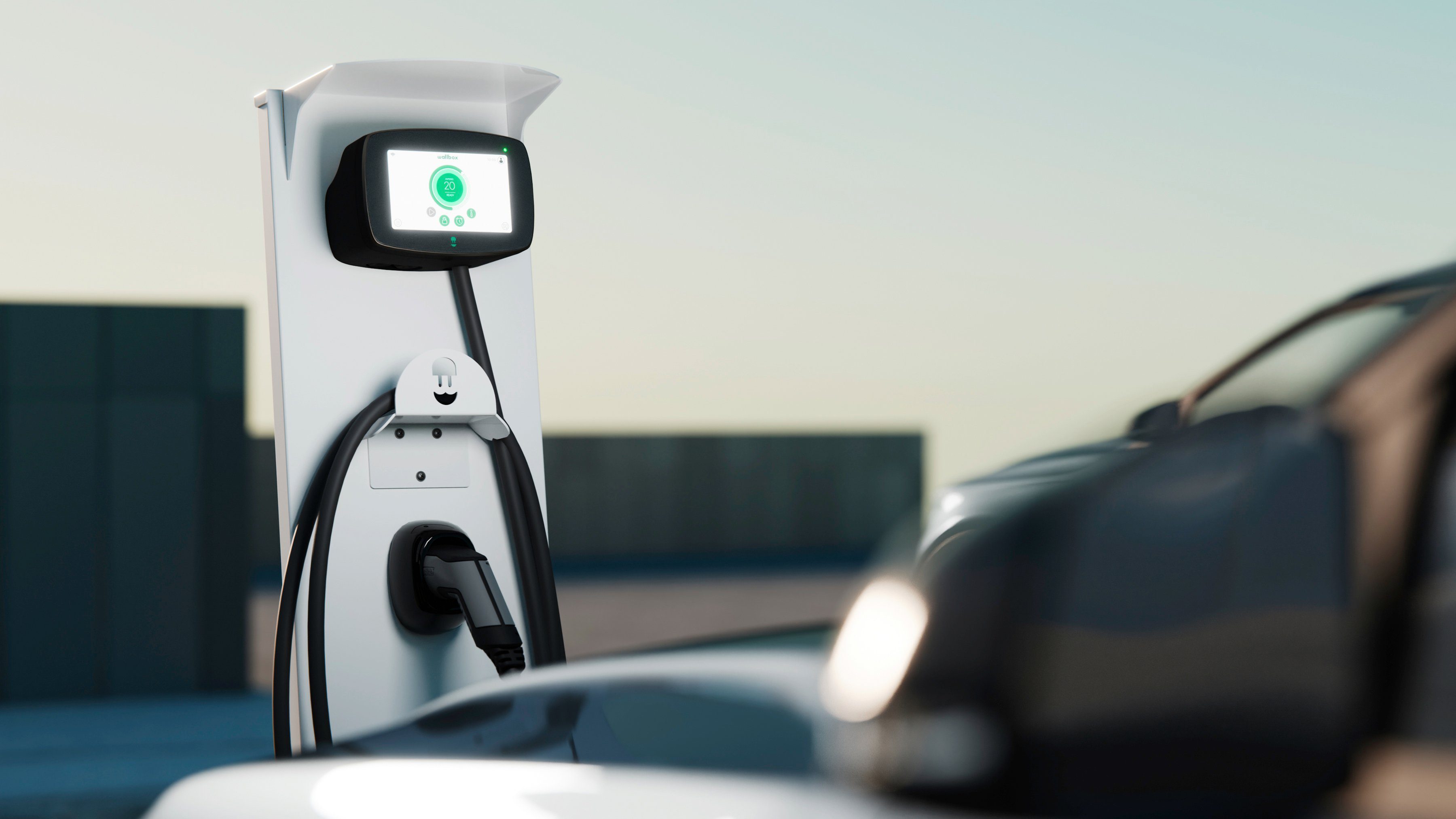 Wallbox stationär Elektroauto-Ladestation Commander 2 CMX7, 1-phasig, 3-phasig, 1-St., (22kW / 7M / T2 / B), WiFiÐ&BT&RFID